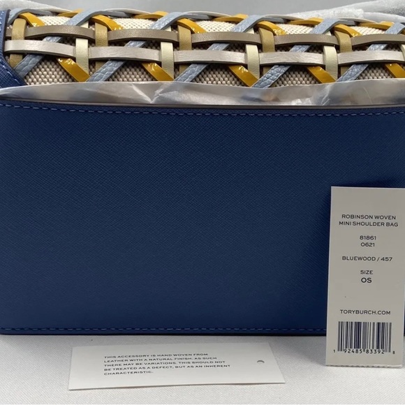 Tory Burch Robinson Woven Mini Shoulder/Crossbody Bag - Picture 6 of 8
